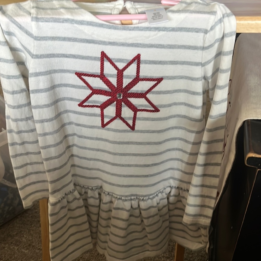 Gymboree Girls Snowflake Dress Size 6